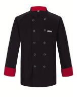 Kochjacke Langarm schwarz