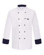 Kochjacke Langarm weiss