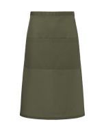 XXL-Bistroschürze Basic in Übergröße mit Tasche moosgrün