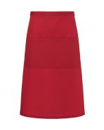 XXL-Bistroschürze Basic in Übergröße mit Tasche rot