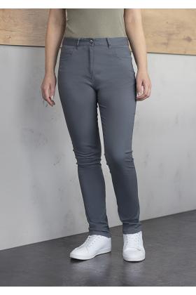 Damen 5-Pocket-Hose Classic-Stretch anthrazit