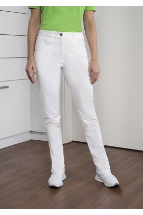 Damen 5-Pocket-Hose Classic-Stretch weiß