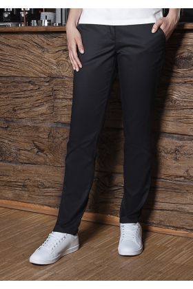 Damen Chinohose Modern-Stretch schwarz