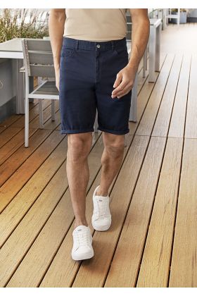 Herren 5-Pocket-Shorts Classic-Stretch nachtblau