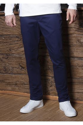 Herren Chinohose Modern-Stretch marine