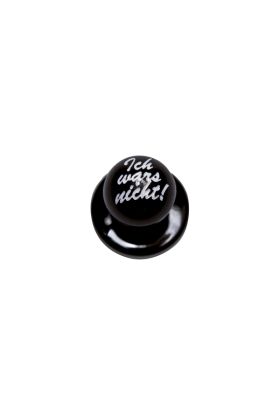 Kugelknöpfe Ich wars nicht!, 12 Stück / Pack schwarz