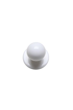Kugelknöpfe Weiß, 12 Stück / Pack