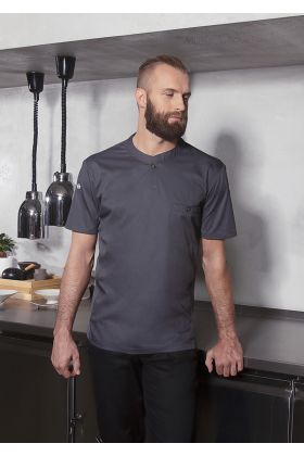 Kurzarm Arbeitsshirt Performance anthrazit
