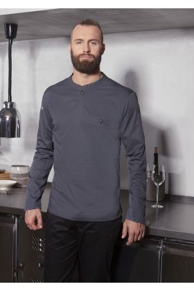 Langarm Arbeitsshirt Performance anthrazit